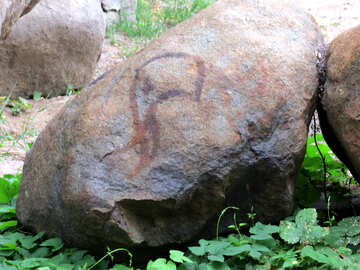 Figura de um elefante em uma pedra №45060