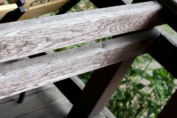 Wooden railings №45803