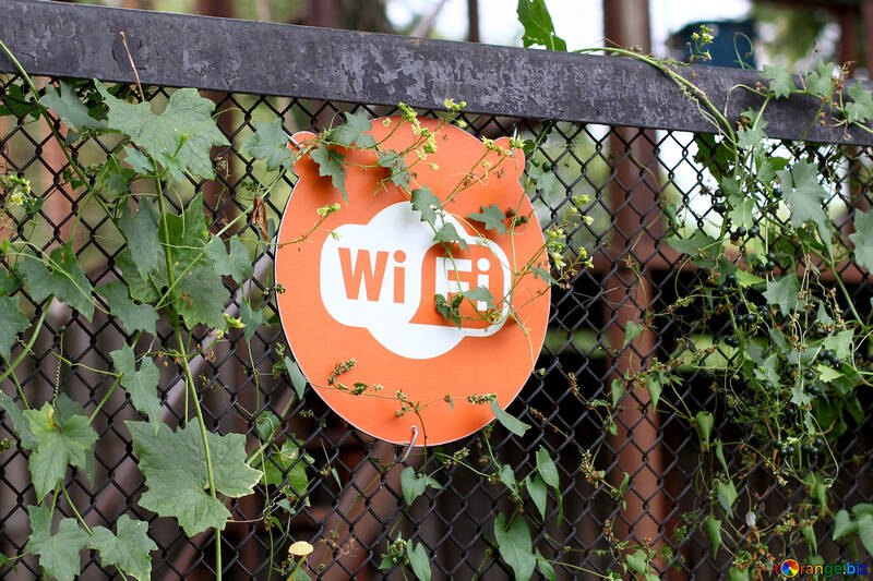 Une connexion Wi fi signboard №45772