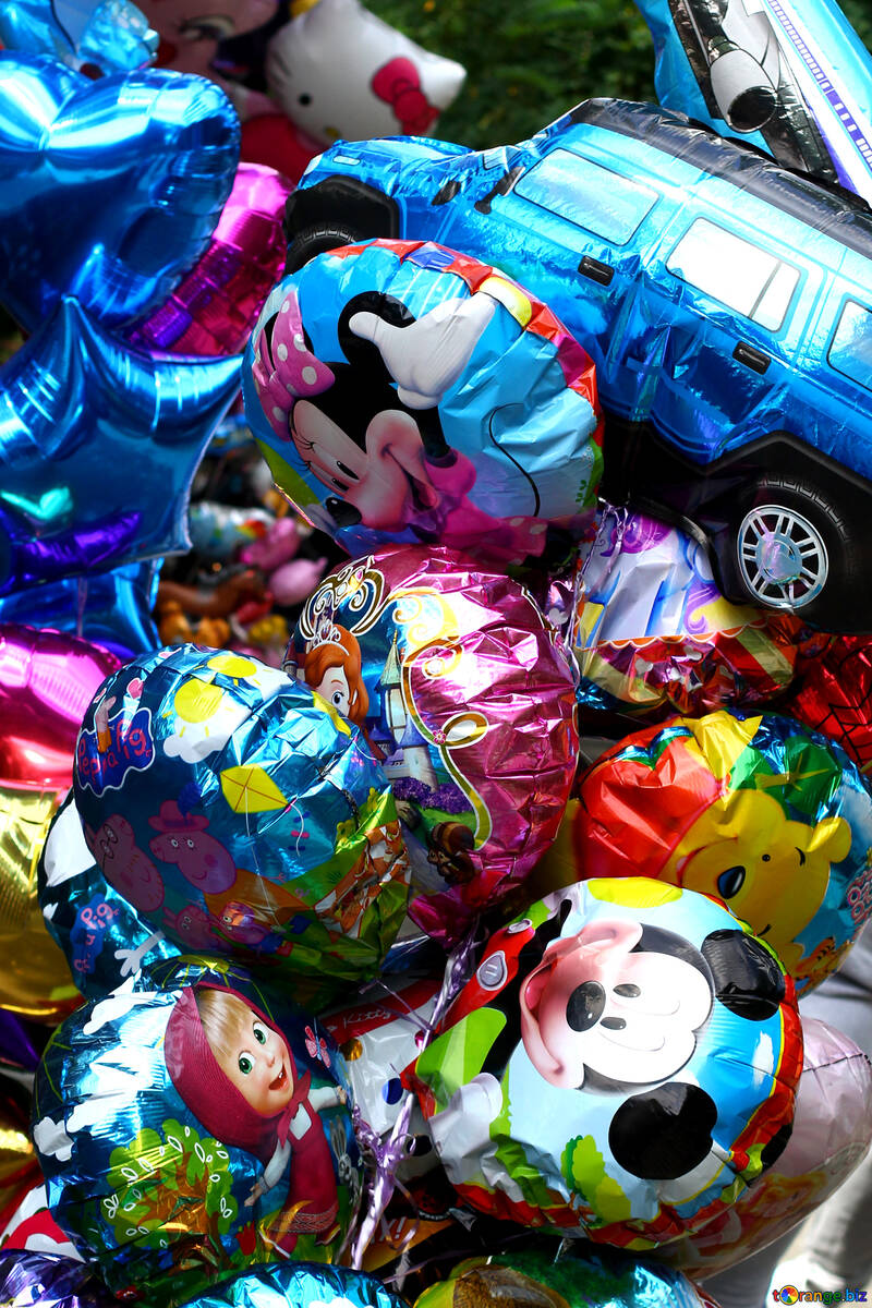 Balões coloridos №45878