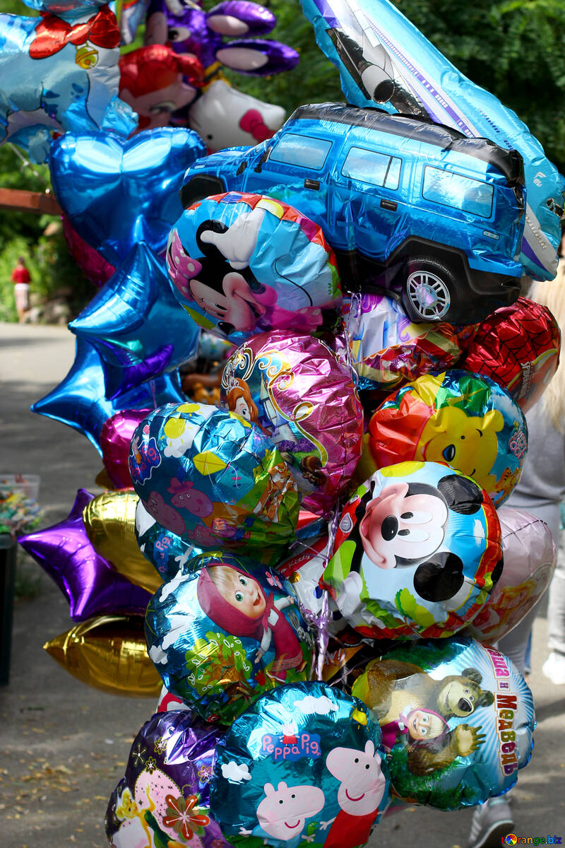 Balões coloridos №45879