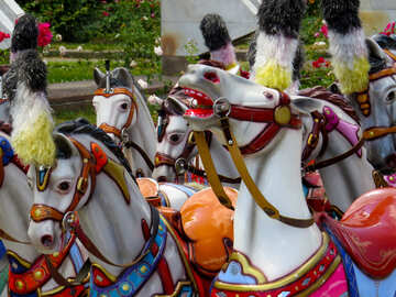 Horses carousel for children №46724