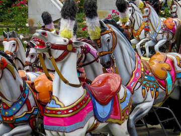 Horses carousel for children №46725