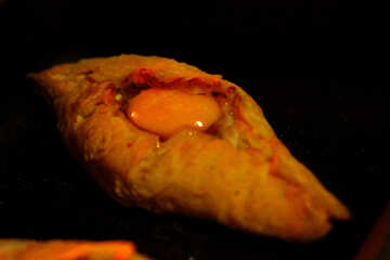Khachapuri with raw egg №46577