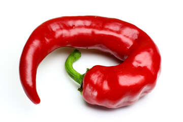Twisted pod of red chili peppers №46637
