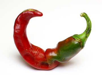 A pod of hot peppers №46677