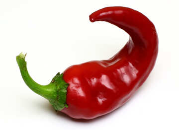Pepe pepe rosso isolato su sfondo bianco №46642
