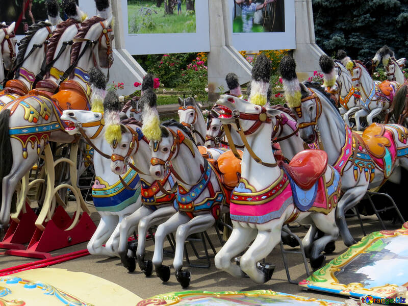 Horses carousel for children №46723
