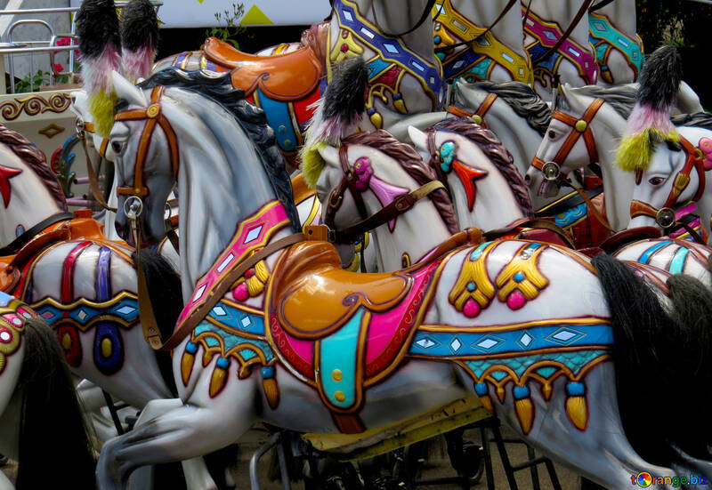 Horses carousel for children №46732