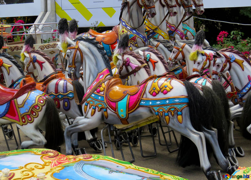 Horses carousel for children №46733