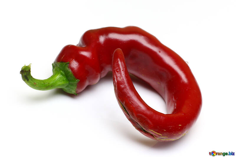 Twisted pod of hot peppers №46663