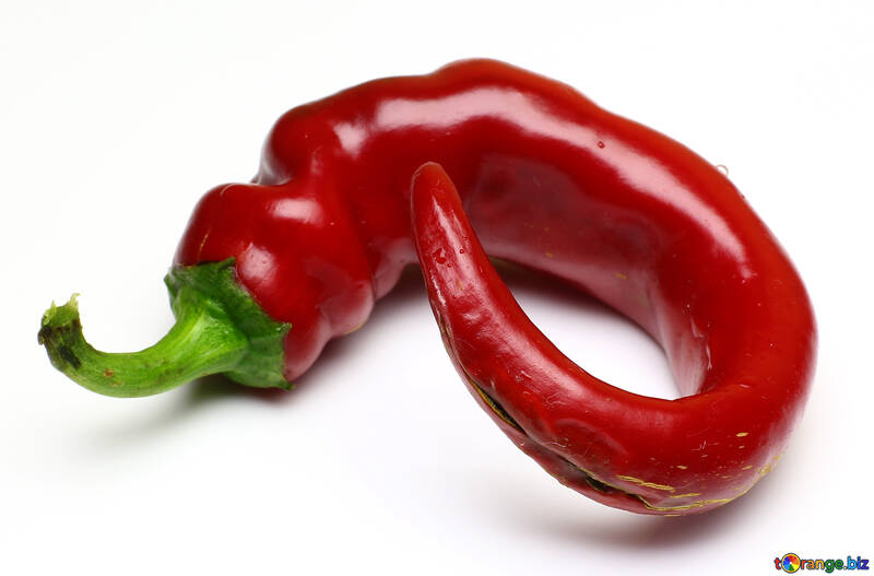 Twisted pod of red pepper №46664