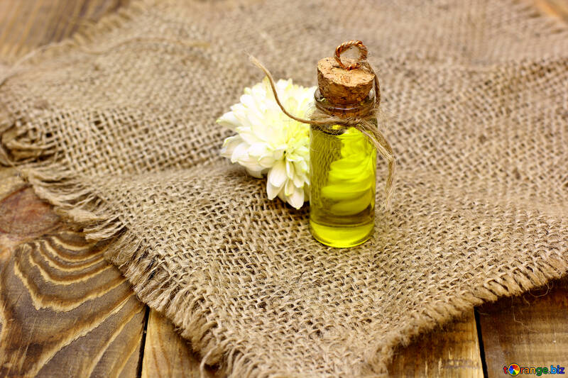 Natural oil background blank with a flower №46220