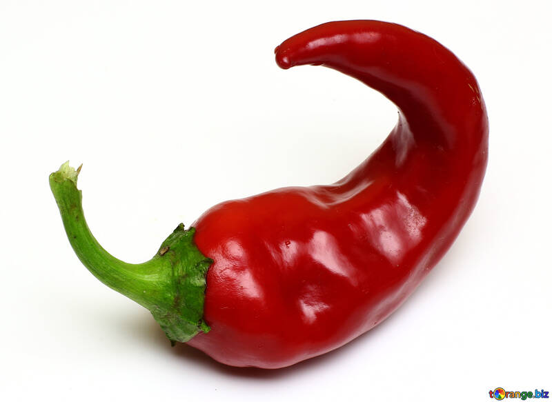 Pepe pepe rosso isolato su sfondo bianco №46642