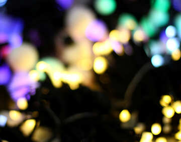 Sfondo sfocato sfondo Natale luci colorate ghirlande