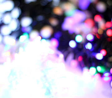 かすみクリスマス背景背景色光の花輪 №47909
