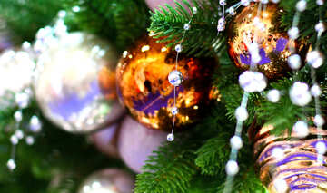 New Year`s interior decoration in the store №47598