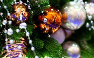 New Year`s interior decoration in the store №47599
