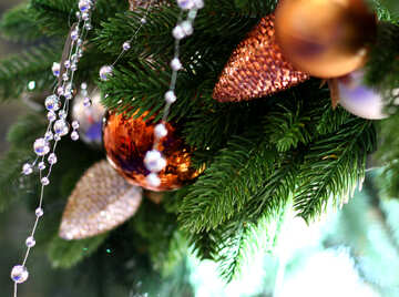 New Year`s interior decoration in the store №47601