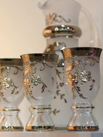 Glass goblets №47221