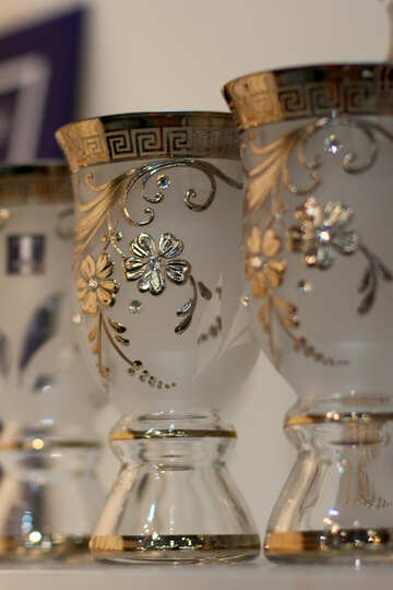 Glass goblets №47223