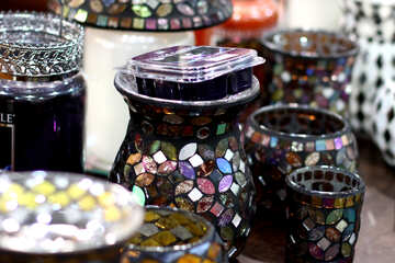 Stained glass vases №47047