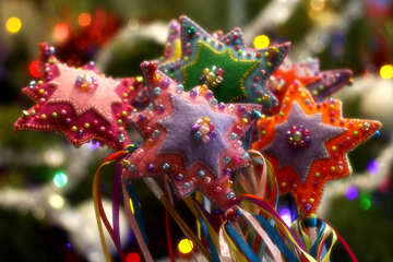 Estrela do Natal decoração artesanal №47949