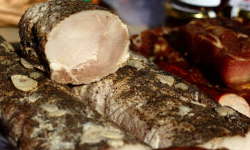 Carne de cerdo hervida fría №47464