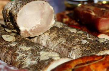 Carne de porco fervida fria №47466