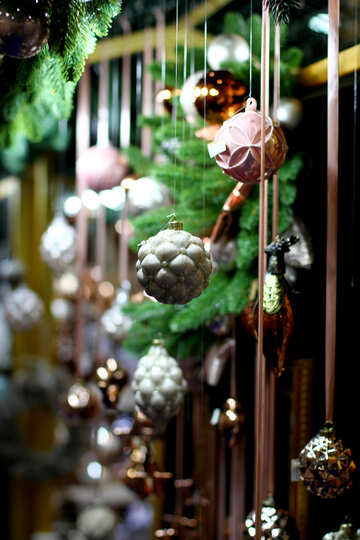 New Year`s interior decoration in the store №47589