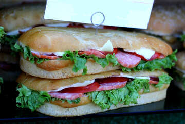 Sanduíche sanduíche com salada №47429