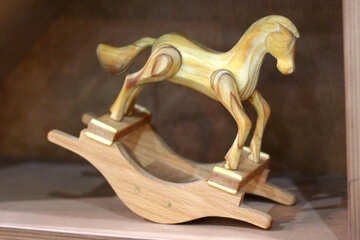 置物木製木馬 №47083