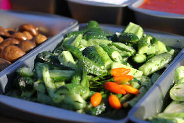 Salad of marinated cucumbers №47487