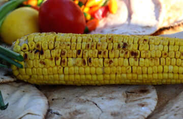 El maíz en la parrilla de pita №47490