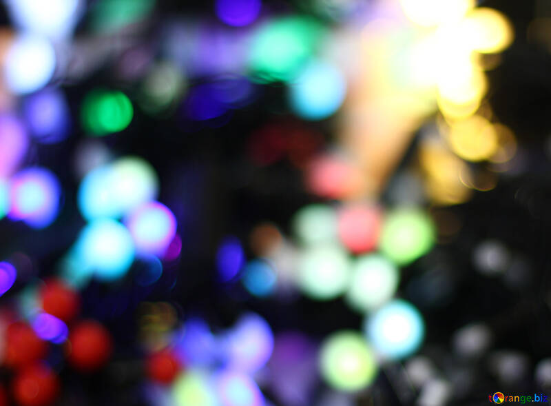 Blurred christmas background background colored lights garlands №47901