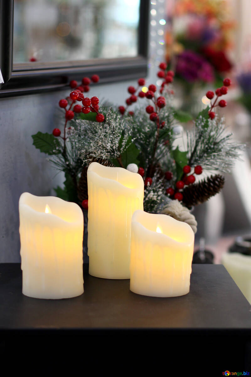 Christmas Decoration Interior candles №47101