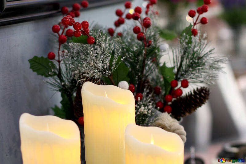 Christmas Decoration Interior candles №47099