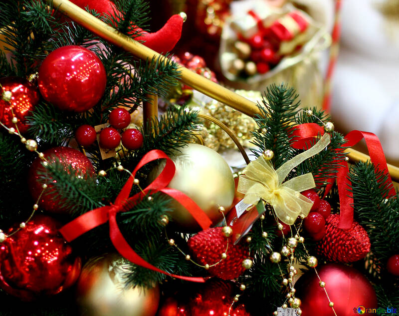Decorations of Christmas balls №47620