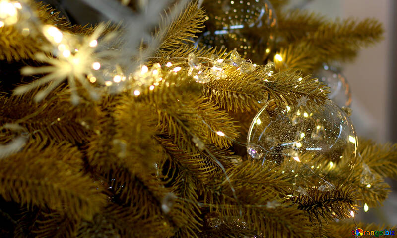 Luzes de Natal em uma árvore de Natal №47749