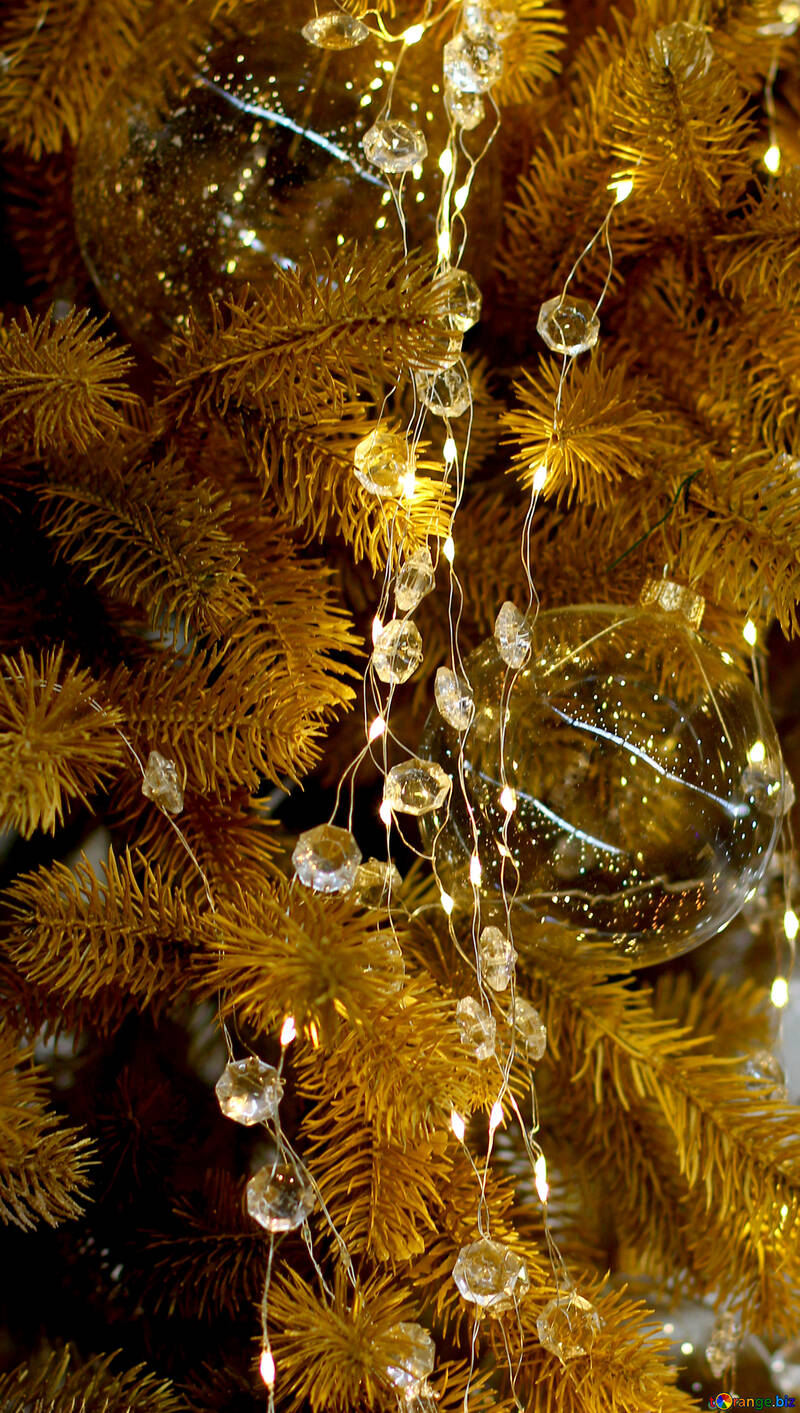 Las luces de Navidad en un árbol de Navidad №47753