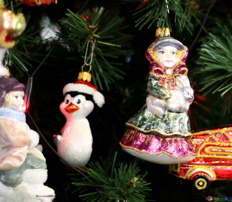 Decoraciones de Navidad en el estilo retro №47857