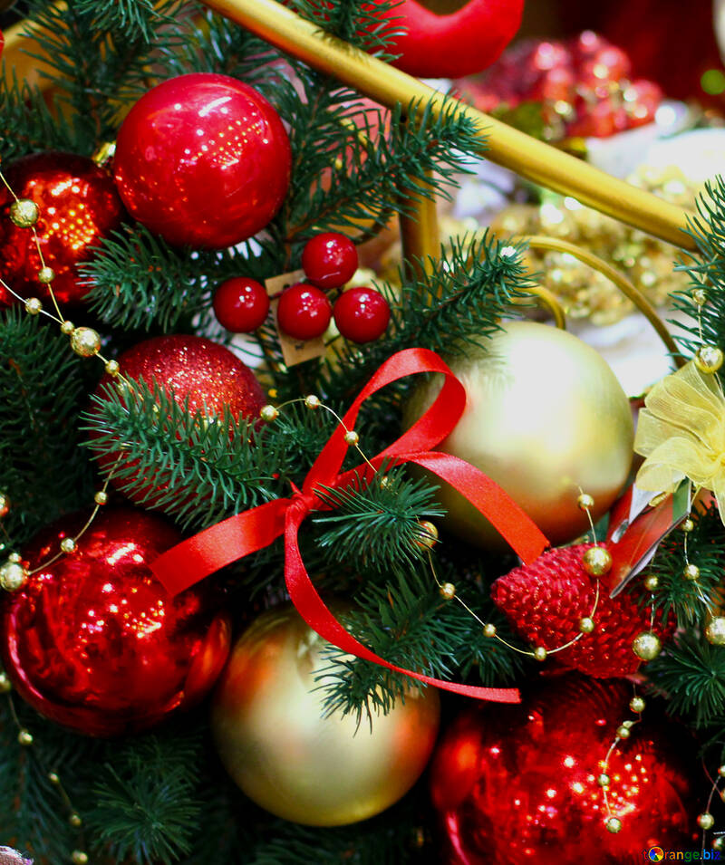 Decorations of Christmas balls №47616