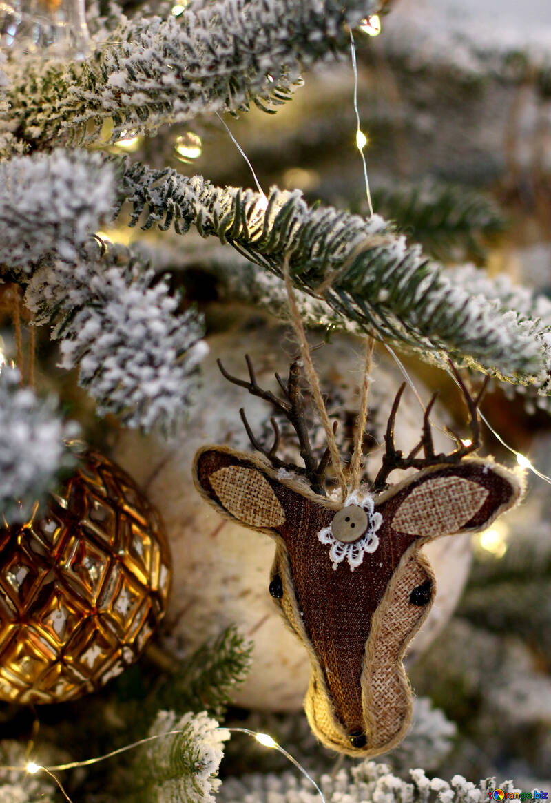 Homemade Christmas decorations deer №47564
