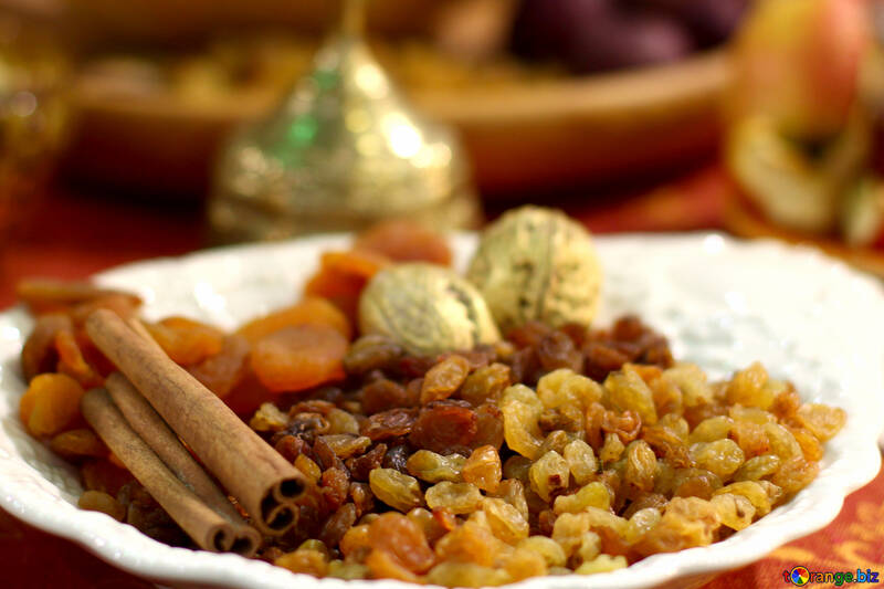 Dried fruits in plate №47130