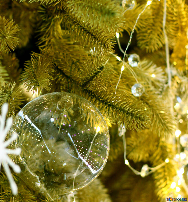 Bolas de Navidad de vidrio sobre el árbol de Navidad №47709