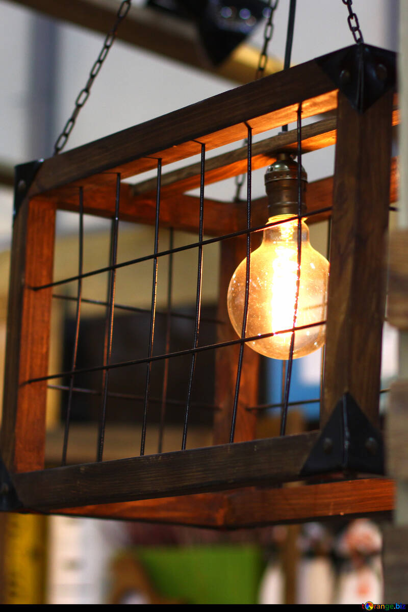 Vintage lamp cage №47070