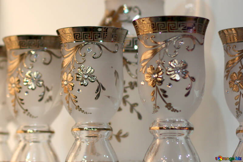 Glass goblets №47222