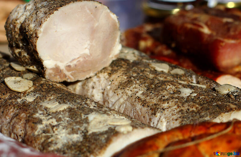 Carne de porco fervida fria №47466