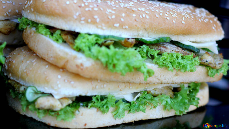 Sanduíche sanduíche com salada №47431