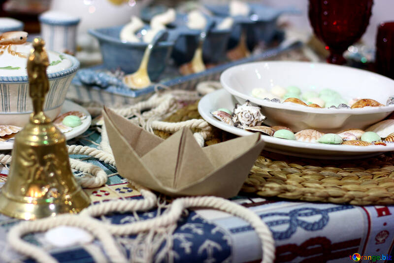 Table setting in maritime style №47155